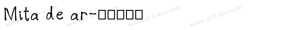 Mita de ar字体转换